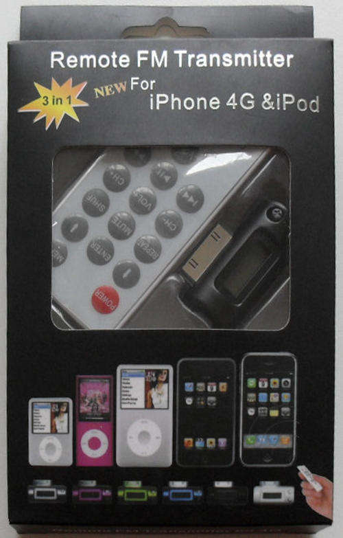 Iphone Ipod FM transmitter wih Remote
