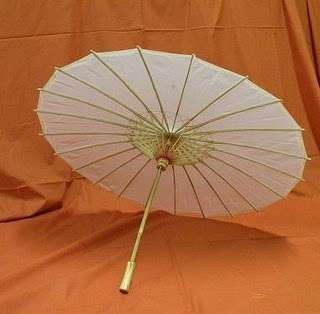 Wedding Parasols - White  (Orders between 1 and 49)