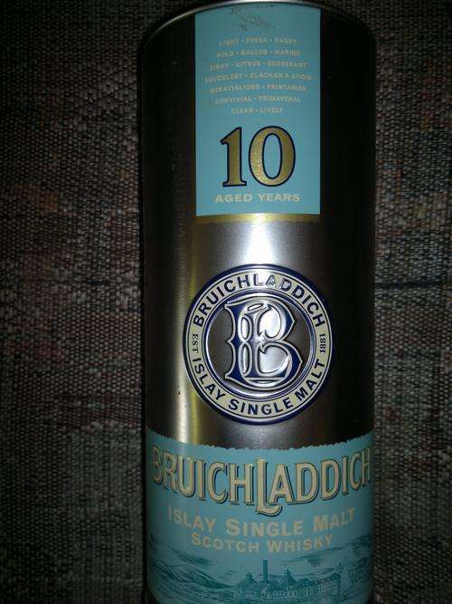 Bruichladdich 10 years Islay Single Malt Scotch Whisky in tin