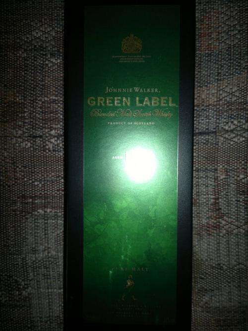 Johnnie Walker Green Label Blended Malt Scotch Whisky 15 years in box