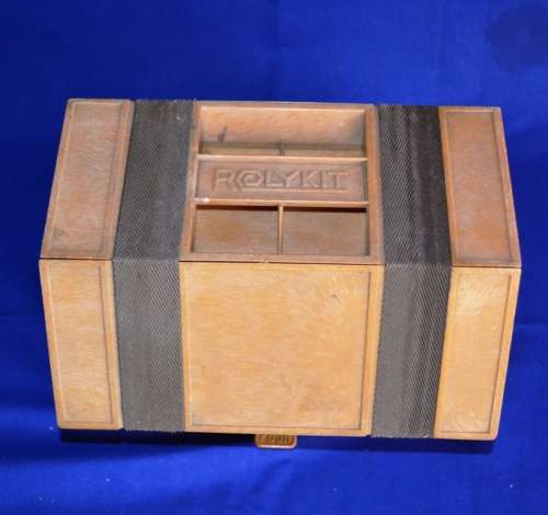 Vintage "Rolykit" RollUp Storage Box