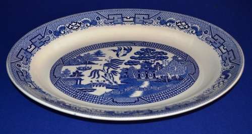 Vintage Swinnertons "Old Willow' Blue - Large Oval Platter