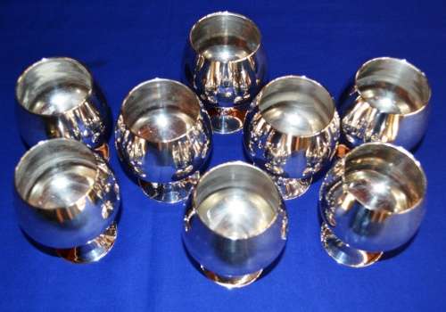 Silver Plate Brandy Snifters - Set of Eight