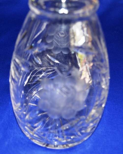 Rose Cut Decanter VINTAGE -- Lovely Gift