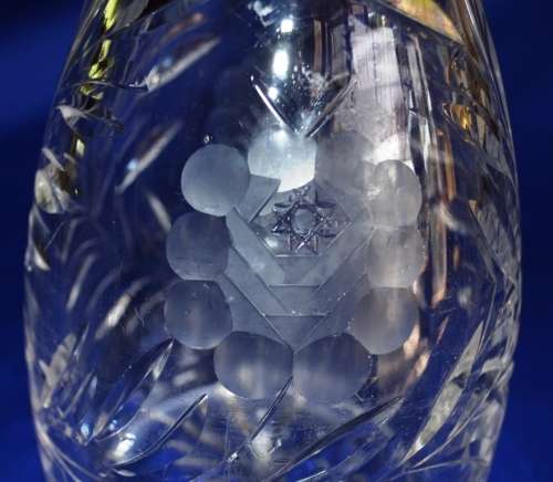 Rose Cut Decanter VINTAGE -- Lovely Gift