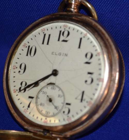 Antique Elgin Gold Filled pocket Watch--Working