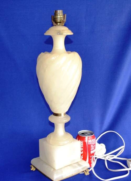Large Alabaster Lamp - No Shade