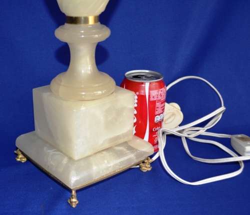 Large Alabaster Lamp - No Shade