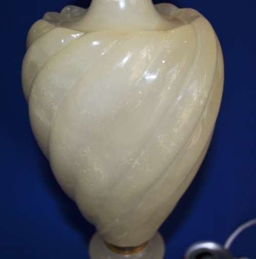 Large Alabaster Lamp - No Shade