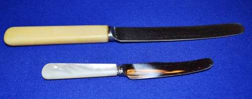 Vintage Knives -  Bone Handle and Mother of Pearl Handle?