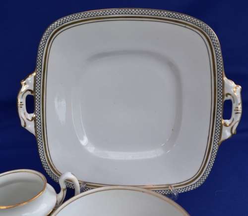 Royal Stafford - Tea for Two - Two Trios, Large Cake Plate, Sugar Bowl and Creamer