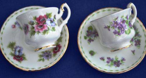 Amazing! The COMPLETE Collection of ROYAL ALBERT MINIATURE  Flower of the Month Cups and Saucers