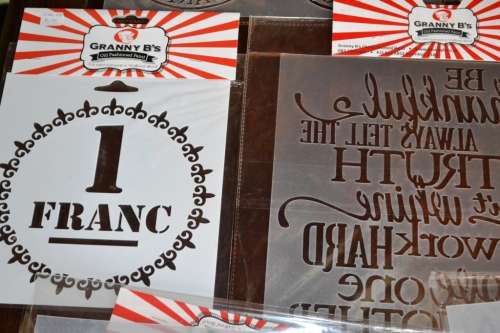 GRANNY B's DECORATIVE PAINT STENCILS x 16