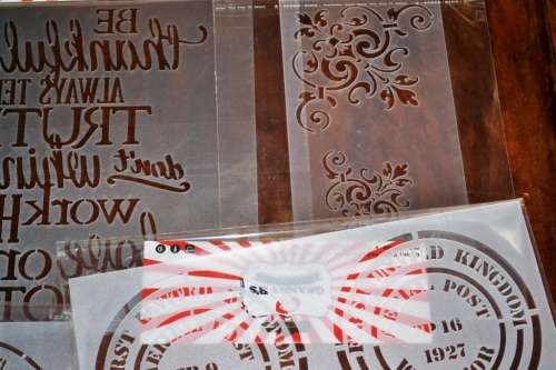 GRANNY B's DECORATIVE PAINT STENCILS x 16