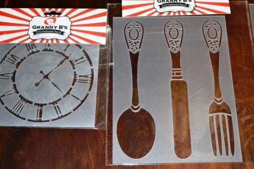 GRANNY B's DECORATIVE PAINT STENCILS x 16