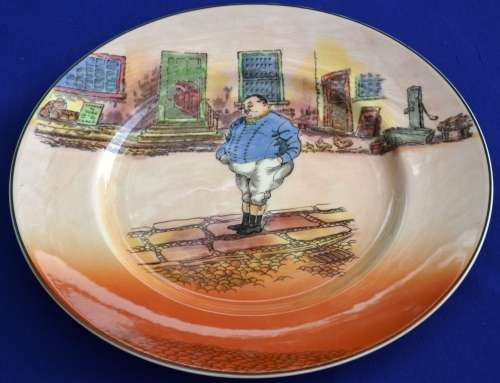 Royal Doulton Dickens Ware Rack Plate "Fat Boy"