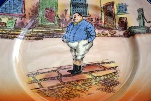 Royal Doulton Dickens Ware Rack Plate "Fat Boy"