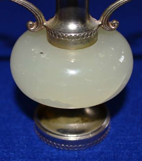 Small Vintage Italian Alabaster Art Nouveau Vase