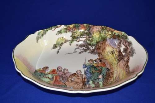 Royal Doulton "Under The Greenwood Tree" Oval Bowl