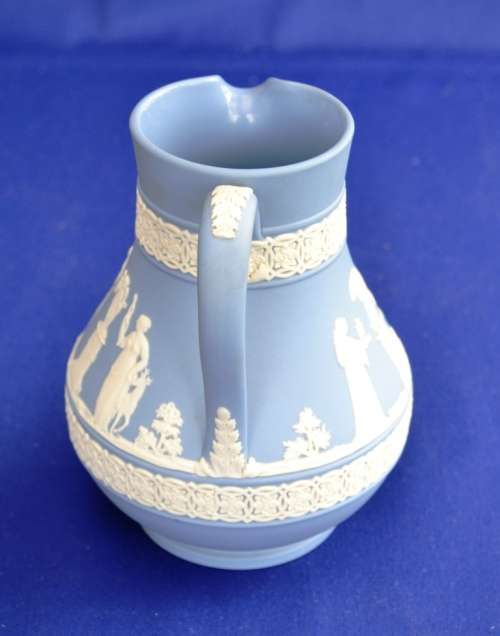 Wedgewood Jasperware Jug - Blue
