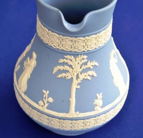 Wedgewood Jasperware Jug - Blue
