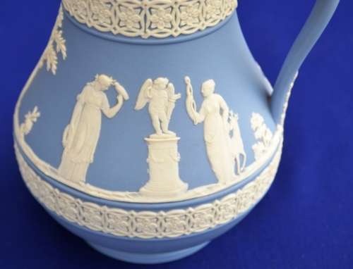 Wedgewood Jasperware Jug - Blue