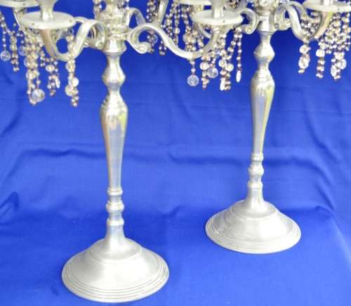 Five Arm Drop Candelabra - Set of Two