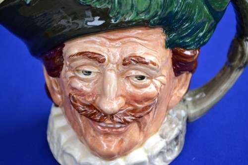 Royal Doulton Character Jugs Large - "Tony Weller", "The Cavalier" and "The Cardinal"