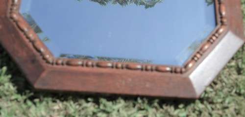 Vintage Bedside Wall Mirror - Bevelled