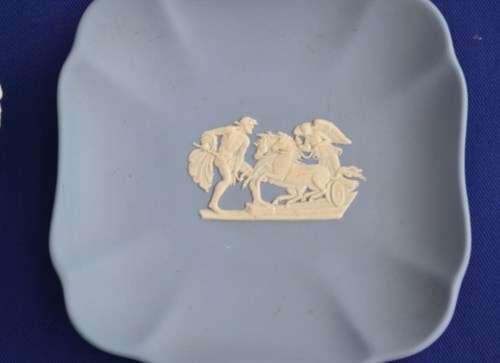 Wedgewood Jasperware Blue - Two Pieces