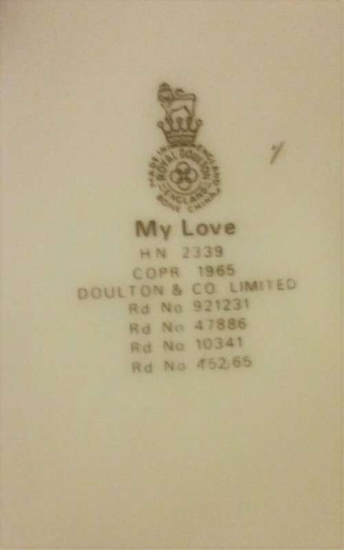Royal Doulton figurine "My Love" HN2339