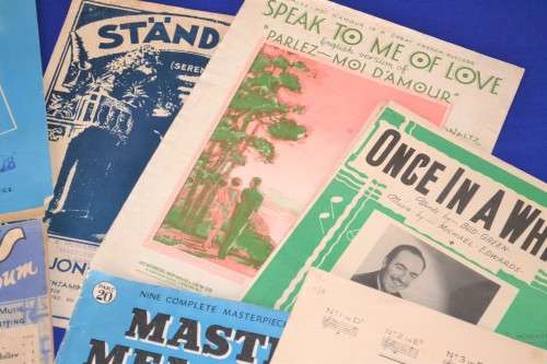 A Selection of Vintage Sheet Music - 14 Sheets/Books