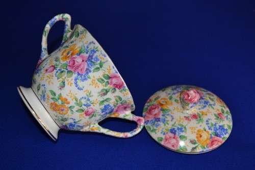 James Kent Chintz Tea Set "Rosalynde"  c1930- 16 Pieces