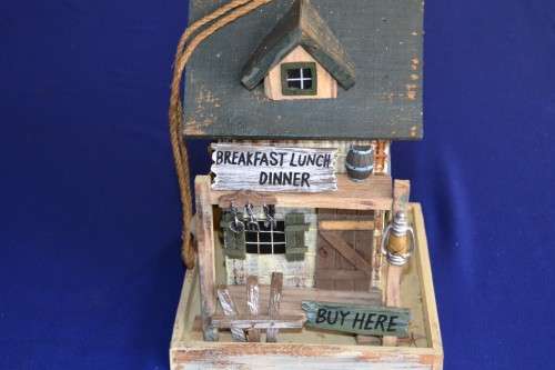 Wooden "General Store" Bird Feeder