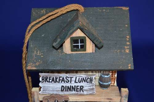 Wooden "General Store" Bird Feeder