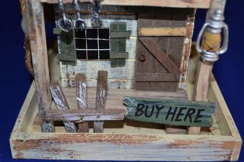 Wooden "General Store" Bird Feeder