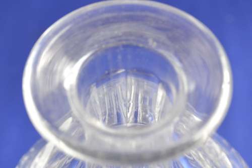 Webb Corbett Crystal Decanter &  Stuart Crystal Glasses on Silver Plate Drinks Tray - 14 Pieces