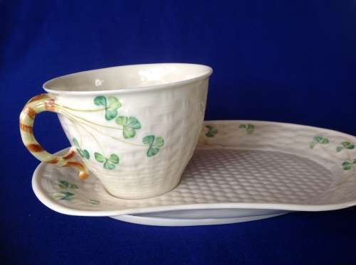 Belleek Tennis Set - Shamrock Pattern