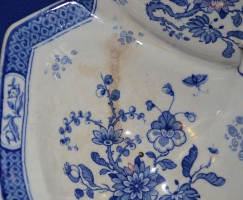 Burgess and Leigh Burslem, Three Division Dish with Handle