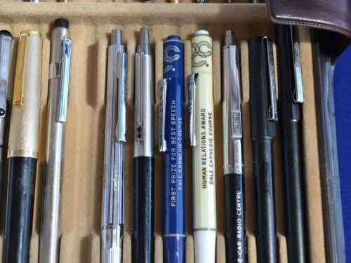 Large Collection of Vintage Pens - 30 Pens in Collectors Folder