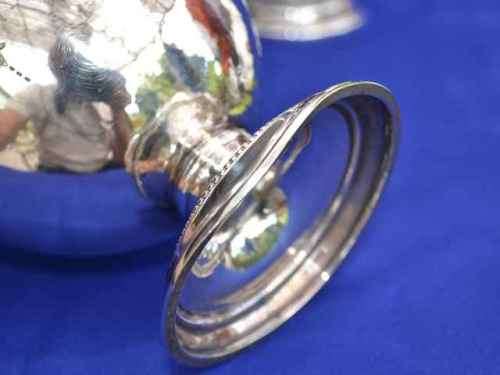 Antique Victorian Style Plated German Silver Tea Set - Four Pieces