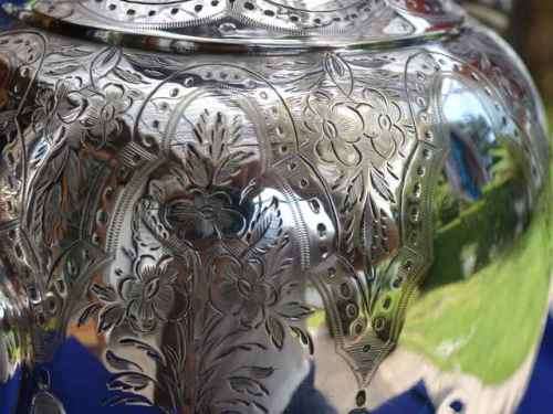 Antique Victorian Style Plated German Silver Tea Set - Four Pieces