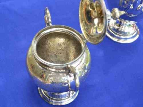 Antique Victorian Style Plated German Silver Tea Set - Four Pieces