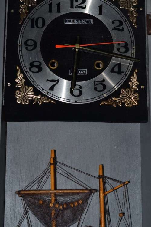 Vintage Blessing Wall Clock