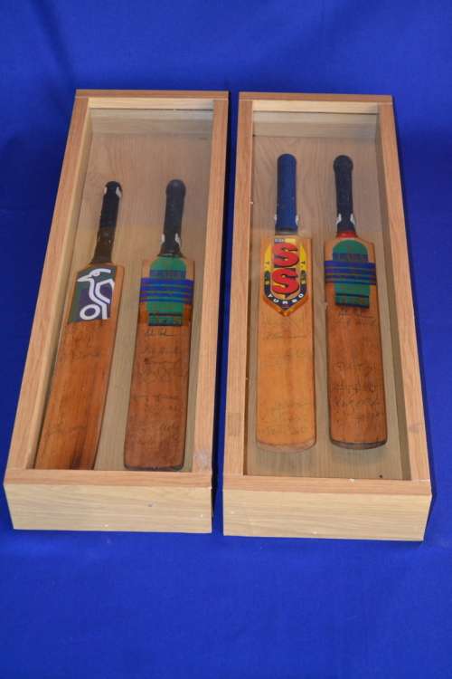 Signed Miniature Cricket Bats - Natal Cricket Players 1997