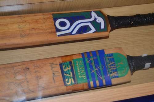 Signed Miniature Cricket Bats - Natal Cricket Players 1997
