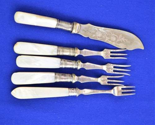 Vintage Mother of Pearl Forks and knife