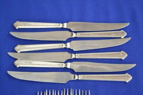 Vintage Elkington & Co Fruit Knifes and Forks