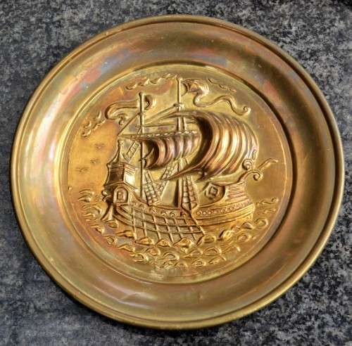 Vintage Peerage Brass Wall Hanging