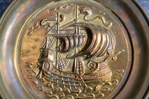 Vintage Peerage Brass Wall Hanging